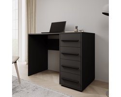 Meubella - Montalo - Bureau - Zwart - 120x60x75 cm