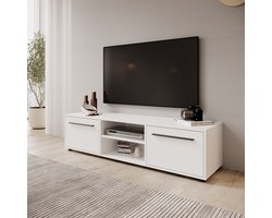 Meubella - Montalo - TV-Meubel - Wit - 150x40x38 cm