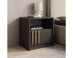 Meubella - Nachtkastje Nauru - Antraciet