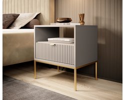 Meubella - Nachtkastje Navil 2 - Beige