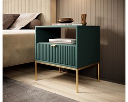 Meubella - Nachtkastje Navil 2 - Groen