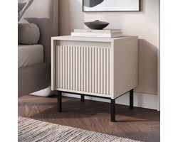 Meubella - Nachtkastje Orvana - Beige - 45 cm