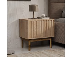 Meubella - Nachtkastje Storm - Eiken - 53 cm