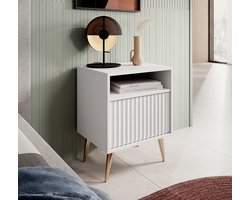 Meubella - Nachtkastje Winq - Wit