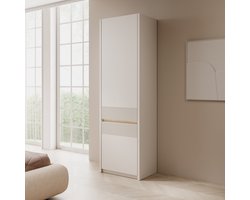 Meubella - Orlano - Kledingkast - Beige - 61x42x197 cm