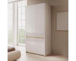 Meubella - Orlano - Kledingkast - Beige - 95x52x198 cm