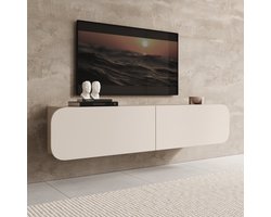 Meubella - Renalto - TV-Meubel - Beige - 140x36x34 cm