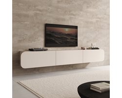 Meubella - Renalto - TV-Meubel - Beige - 220x36x34 cm