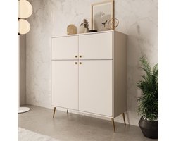 Meubella - Reunion - Dressoir - Beige - 105x41x122 cm