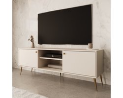 Meubella - Reunion - TV-Meubel - Beige - 156 cm
