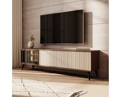 Meubella - Riverhead - TV-Meubel - Beige/Eiken - 180 cm