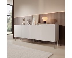 Meubella - Rovik - Dressoir - Beige - 200x40x76 cm