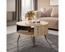 Meubella - Salontafel Riley - Eiken - 76 cm