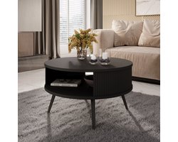 Meubella - Salontafel Riley - Zwart - 76 cm