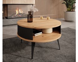 Meubella - Salontafel Roslyn - Eiken - 75 cm