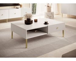 Meubella - Salontafel Vermont - Wit - 102 cm