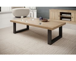 Meubella - Salontafel Vince - Eiken - 130 cm