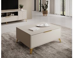 Meubella - Salontafel Xiano - Beige - 103 cm