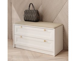 Meubella - Schoenenkast Rumble - Wit - 90 cm