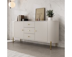 Meubella - Sorenna - Dressoir - Beige - 178x40x79 cm