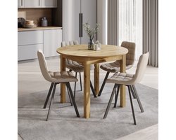 Meubella - South - Eetkamertafel - Eiken