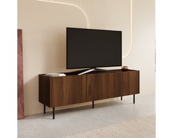 Meubella - Tahiti - TV-Meubel - Donker eiken - 144 cm