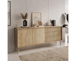 Meubella - Tenerife - Dressoir - Eiken - 187 cm
