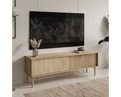 Meubella - Tenerife - TV-Meubel - Eiken - 154 cm