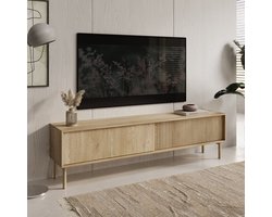 Meubella - Tenerife - TV-Meubel - Eiken - 187 cm