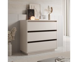 Meubella - Tivaro - Ladekast - Beige - 94x41x87 cm