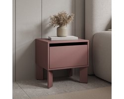 Meubella - Tivaro - Nachtkastje - Terracotta - 48x41x48 cm