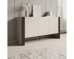 Meubella - Torevia - Dressoir - Beige - 151x41x79 cm