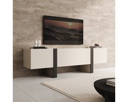 Meubella - Torevia - TV-Meubel - Beige - 200x41x58 cm