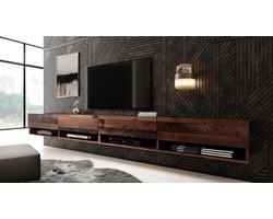 Meubella - TV-Meubel Asino - Old wood - 280 cm
