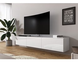 Meubella - TV-Meubel Bonzo - Wit - 180 cm
