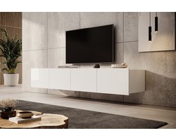 Meubella - TV-Meubel Calabas - Wit - 200 cm