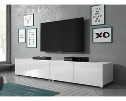 Meubella - TV-Meubel Calgary - Wit - 200 cm