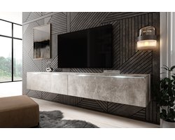 Meubella - TV-Meubel Dixon - Betonlook - 180 cm