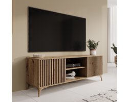 Meubella - TV-Meubel Evy - Eiken - 150 cm - Staand