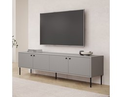 Meubella - TV-Meubel Ilux - Grijs - 204 cm