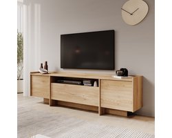 Meubella - TV-Meubel Jaxon - Eiken - 197 cm