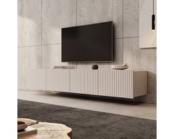 Meubella - TV-Meubel Kenderes - Beige - 200 cm