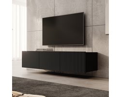 Meubella - TV-Meubel Kenderes - Zwart - 150 cm