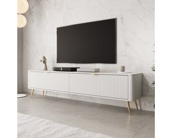 Meubella - TV-Meubel Lima - Wit - 200 cm