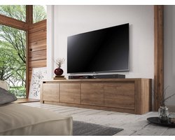 Meubella - TV-Meubel Monaco - Eiken - 4 deuren - 170 cm