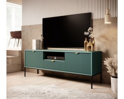 Meubella - TV-Meubel Navil - Groen - 154 cm