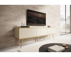 Meubella - TV-Meubel Orleans - Beige - 175 cm - Staand