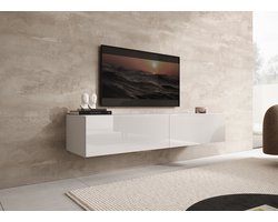 Meubella - TV-Meubel Palm - Wit - 160 cm