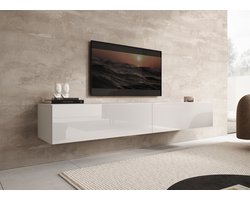 Meubella - TV-Meubel Palm - Wit - 200 cm