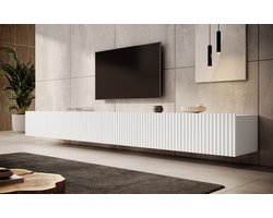 Meubella - TV-Meubel Pepinos - Wit - 300 cm